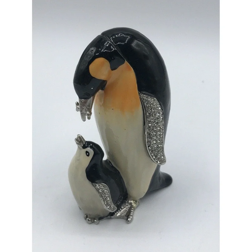 Emperor Penguin & Baby Trinket Box‎